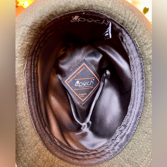 Green 100% Wool Fedora Hat - L/XL - Picture 4 of 4